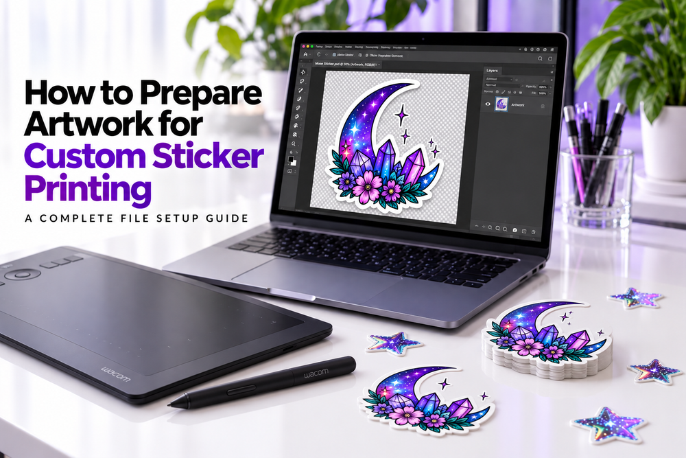 How to Prepare Artwork for Custom Sticker Printing: A Complete File Setup Guide