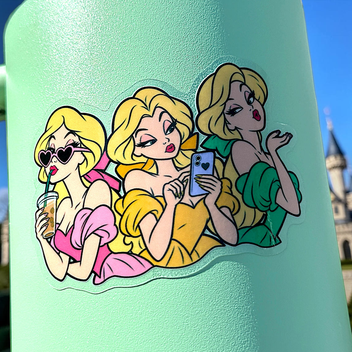 Three Blondes Besties Sticker