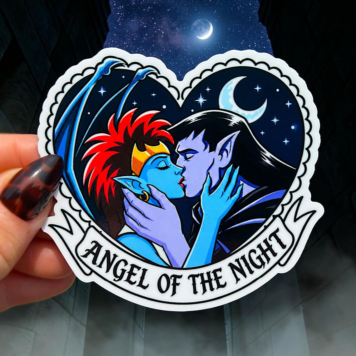Angel of the Night Sticker