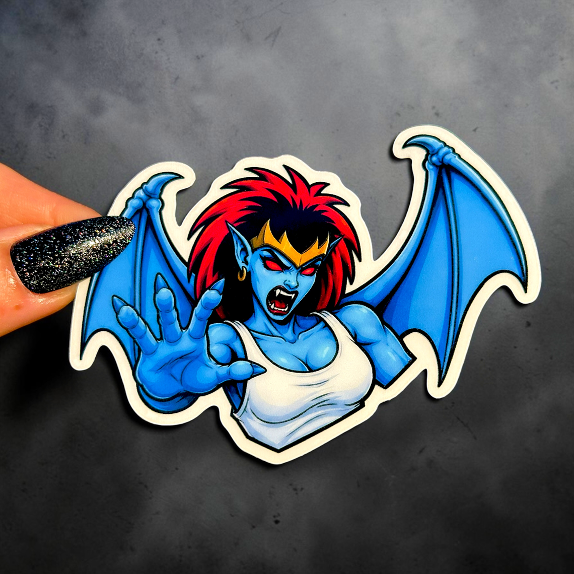 Angry Demona Sticker