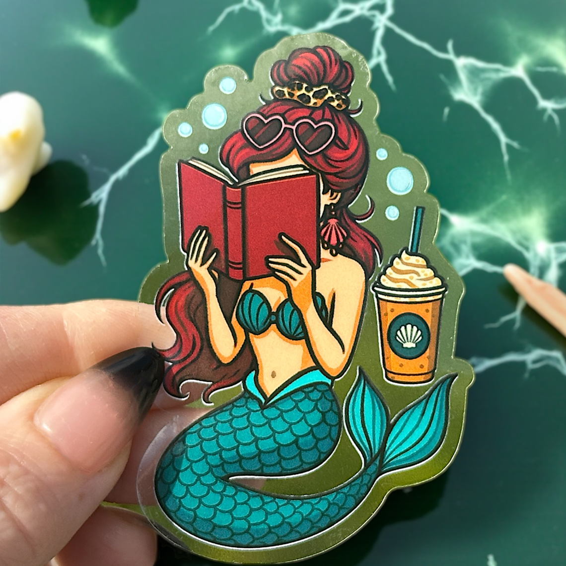 Ariel Reading Sticker