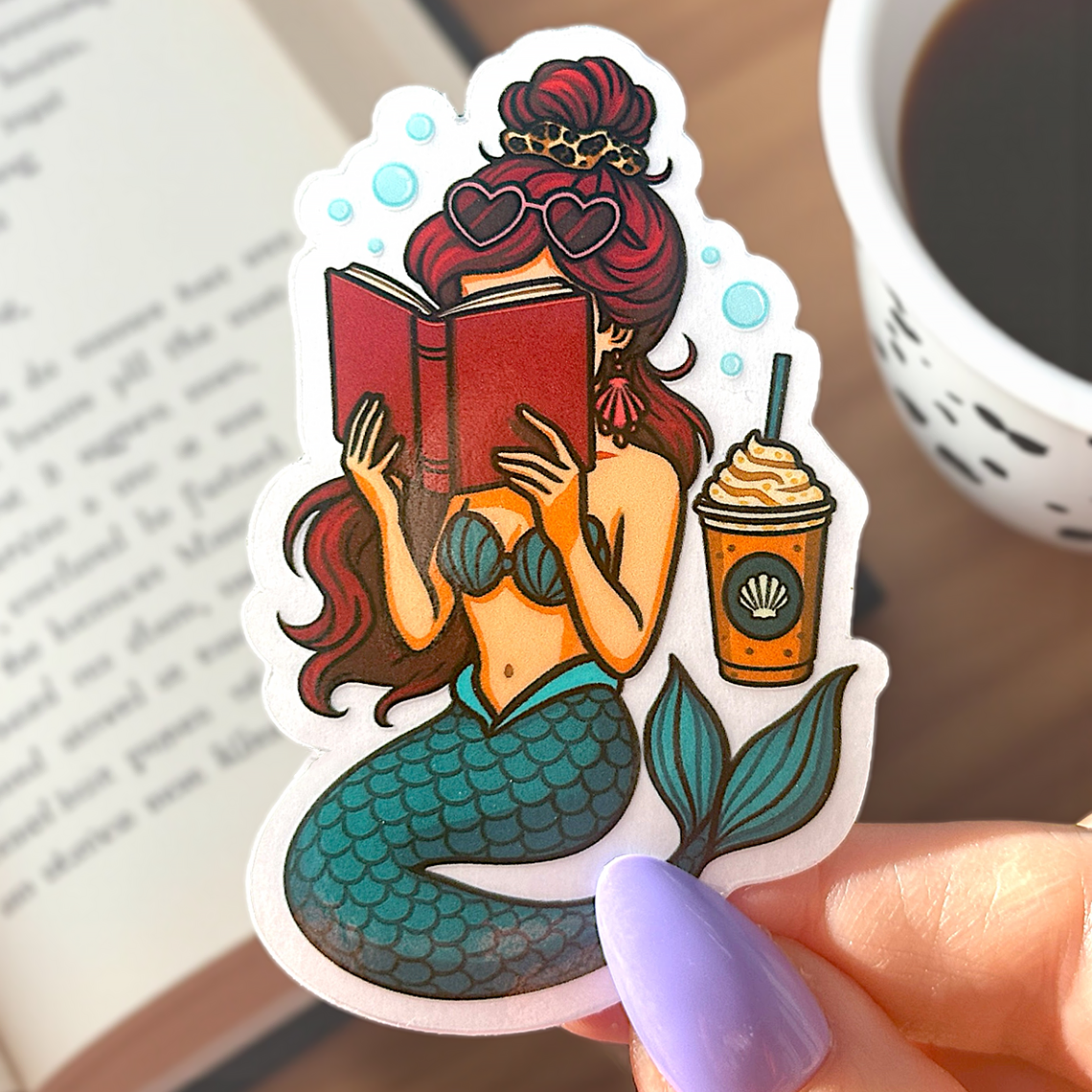 Ariel Reading Sticker
