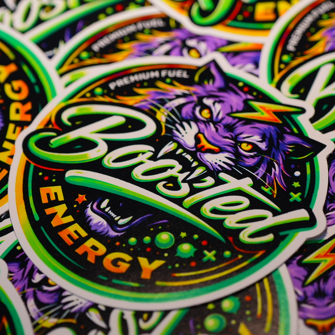 Custom White Gloss Vinyl Stickers