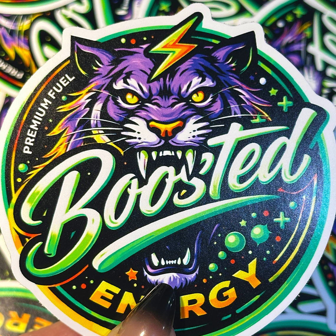 Custom White Gloss Vinyl Stickers