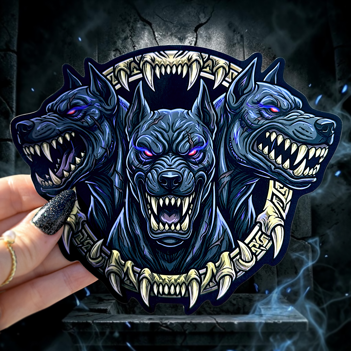 Cerberus Three-Headed Hellhound Vinyl Decal