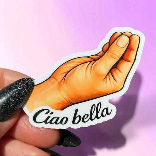 Ciao Bella Italian Hands Sticker