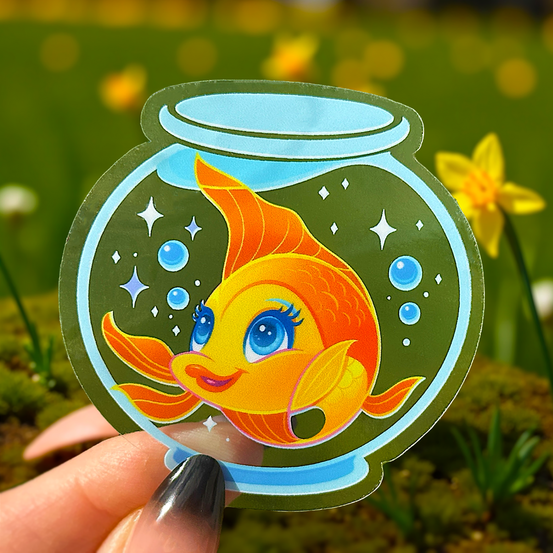 Cleo The Goldfish Sticker