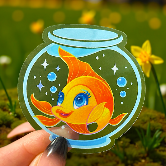 Cleo The Goldfish Sticker