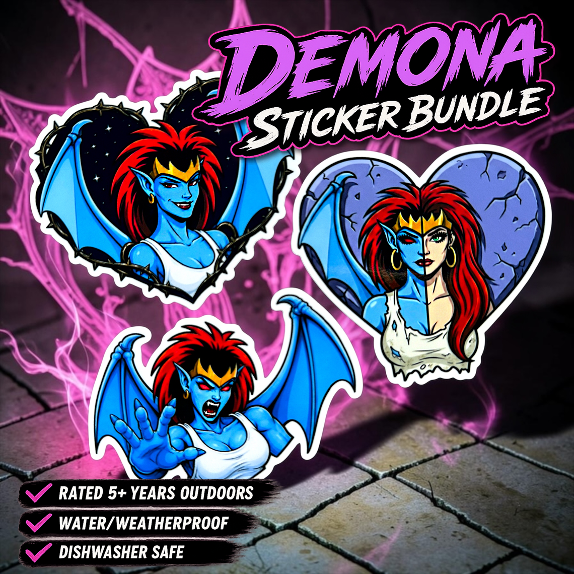 Demona Gargoyles Sticker Bundle