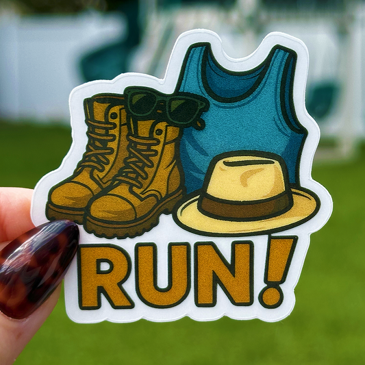 Ellie Run! Sticker