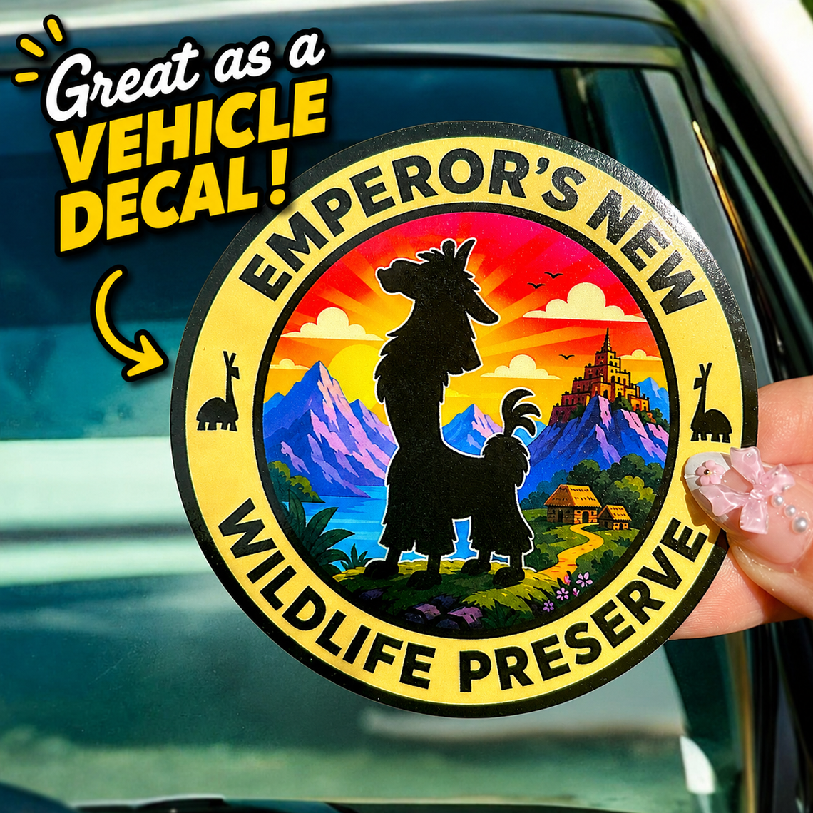 Emperors New Wildlife Preserve Sticker