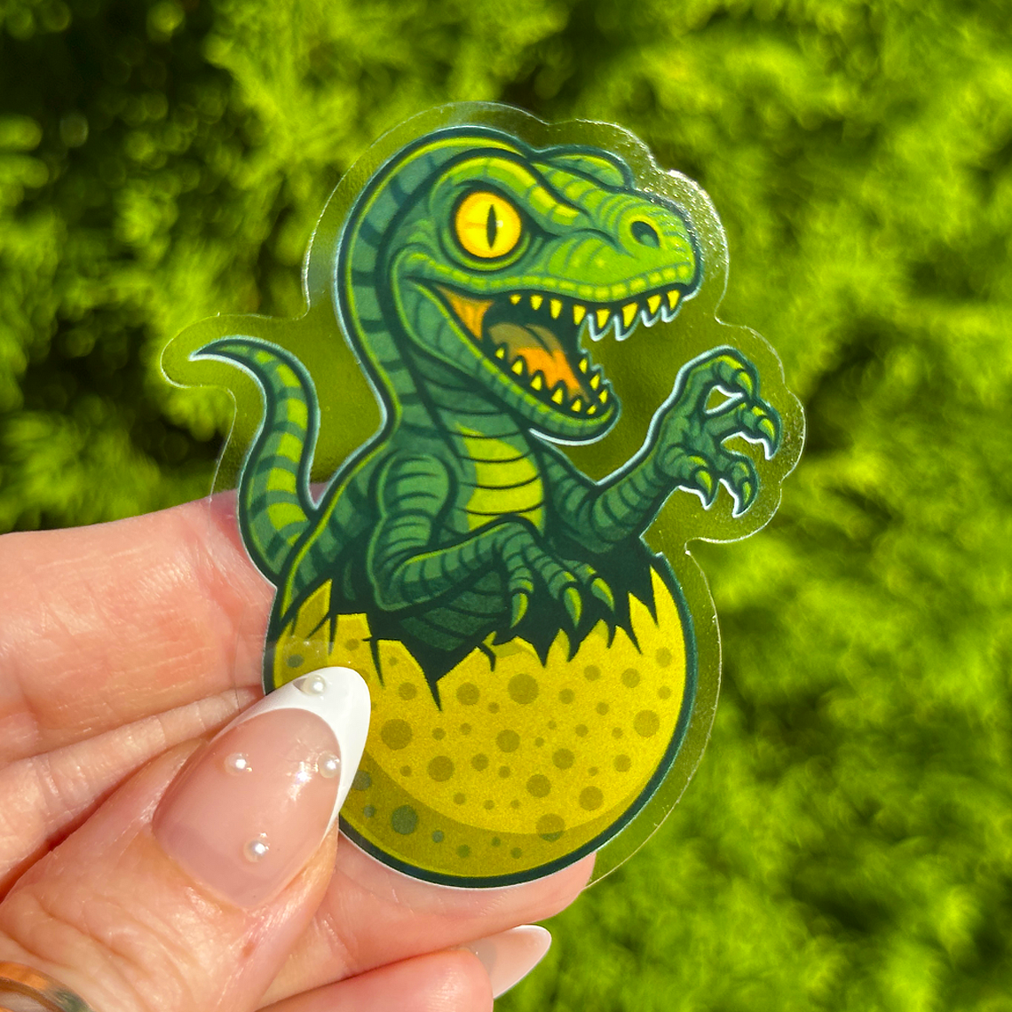 Hatching Raptor Sticker
