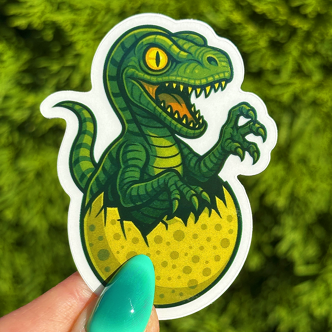 Hatching Raptor Sticker