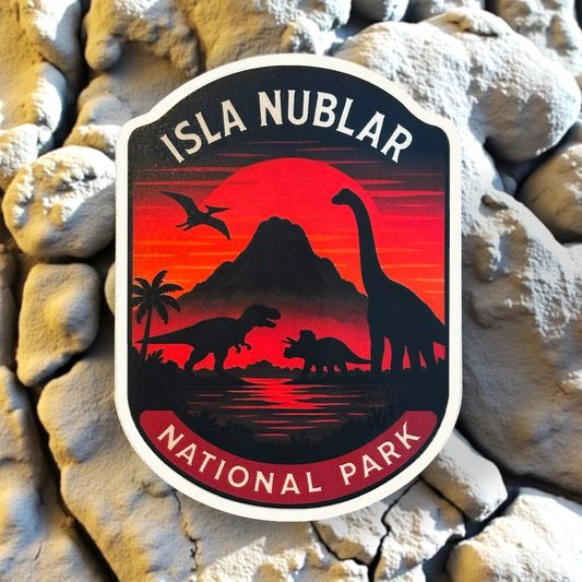 Isla Nublar National Park V2 Sticker
