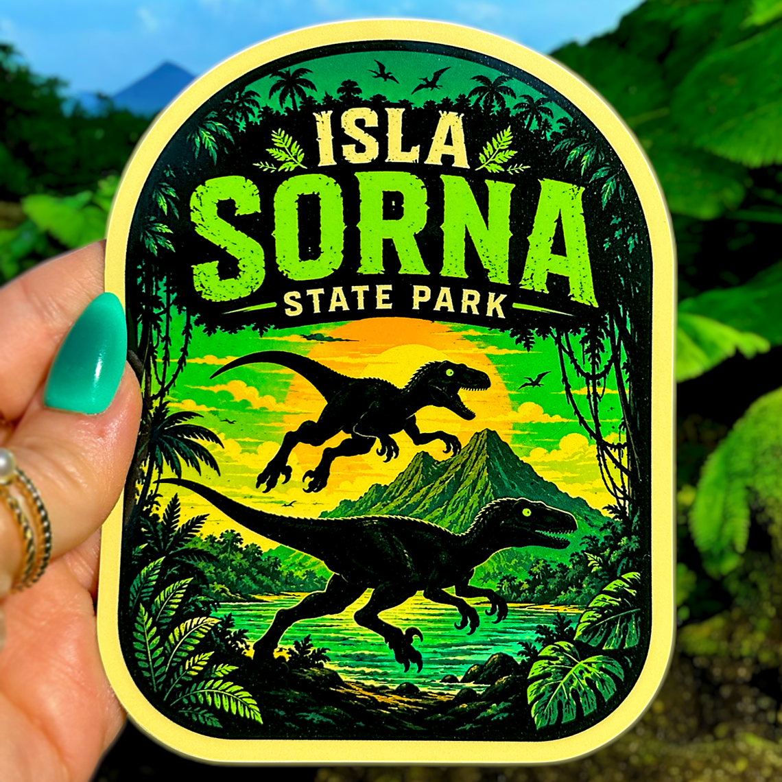 Isla Sorna State Park Raptors Decal