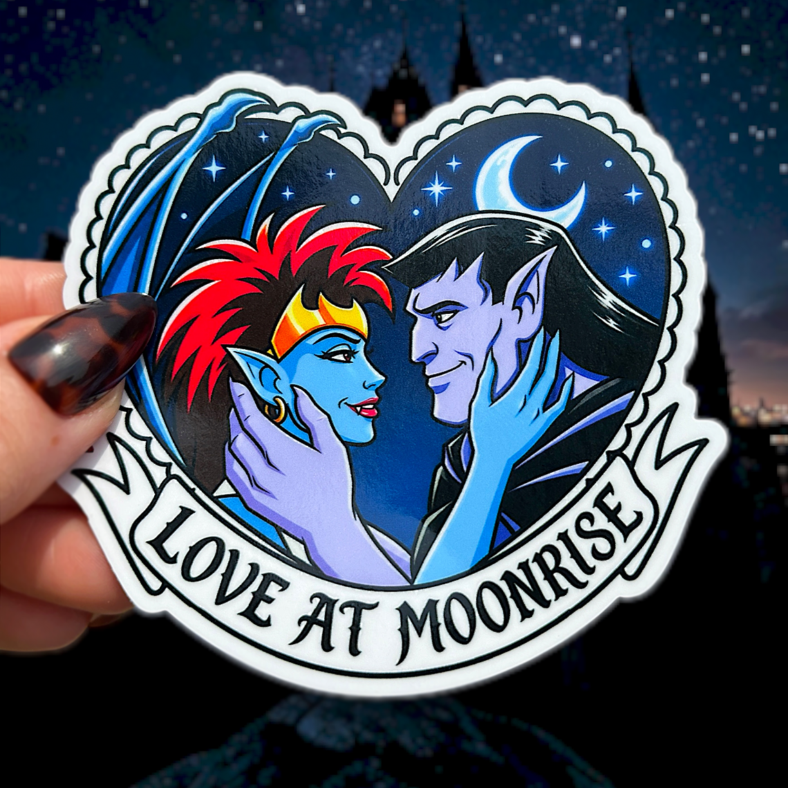 Love at Moonrise Sticker