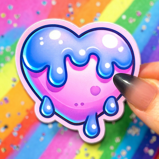 Melted Heart Sticker