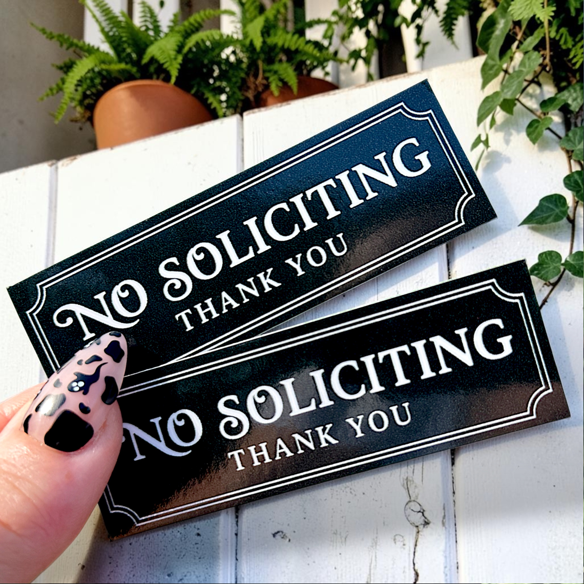 No Soliciting Small Sticker Bundle