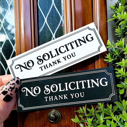 No Soliciting Small Sticker Bundle