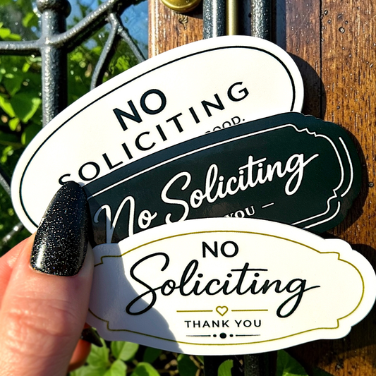 No Soliciting Sticker Bundle