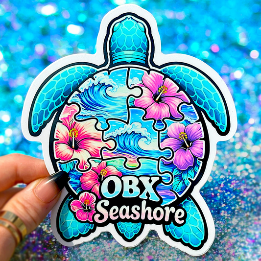 OBX Seashore Turtle Decal