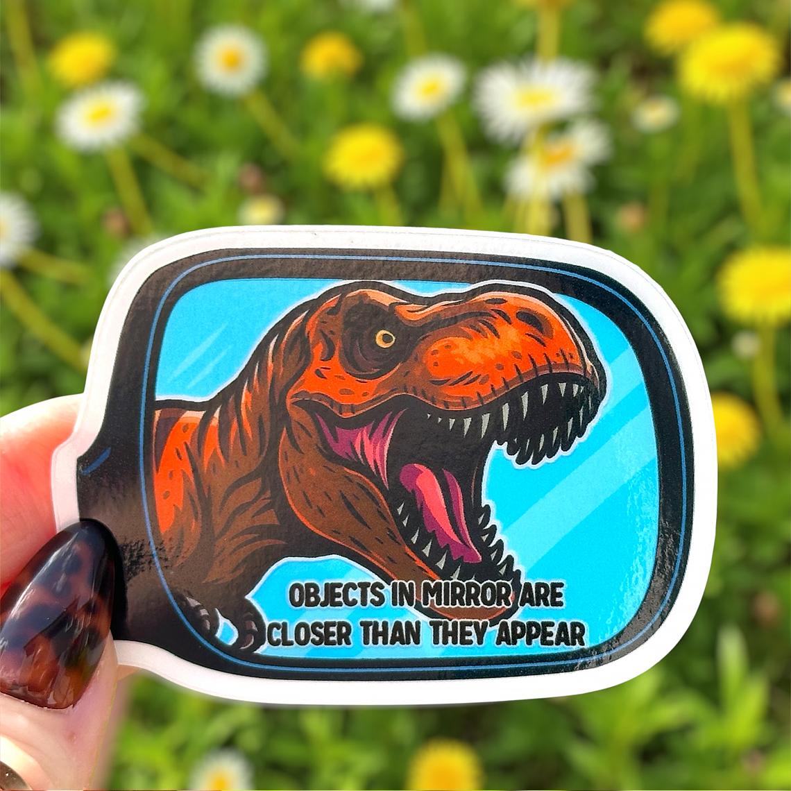 Objects In Mirror Sticker