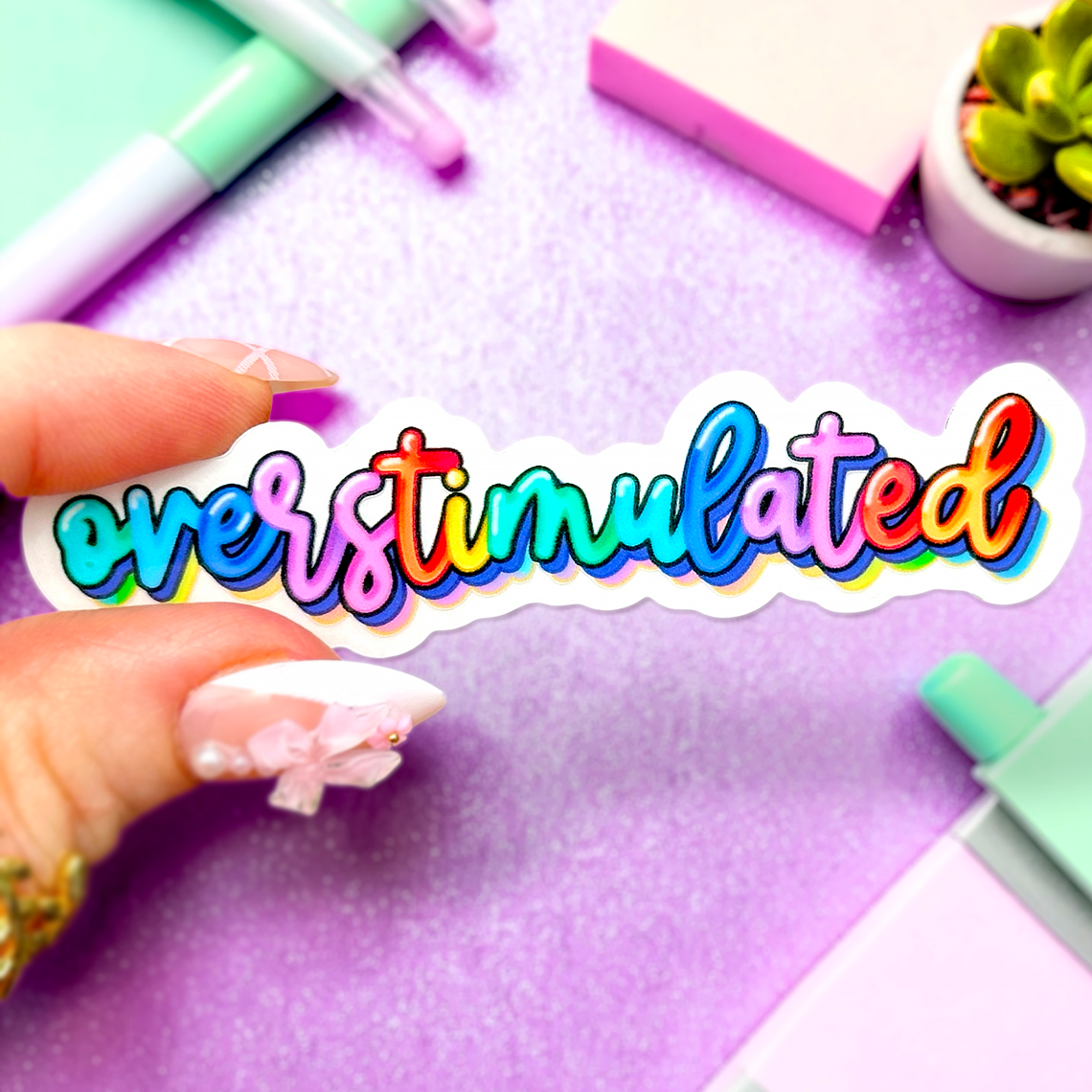 Overstimulated Sticker