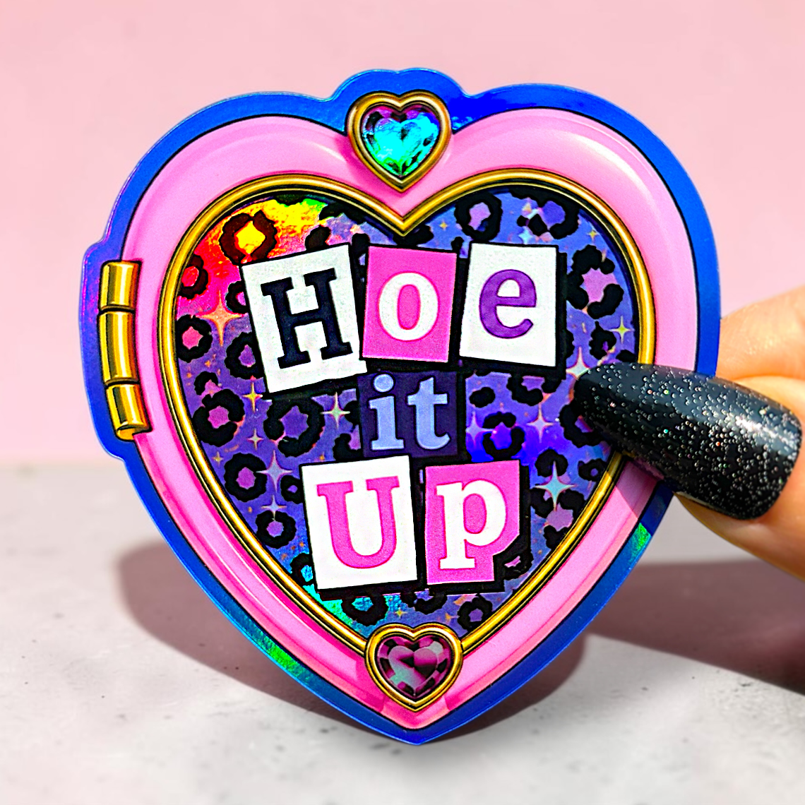 Pocket Hoe Locket Pink