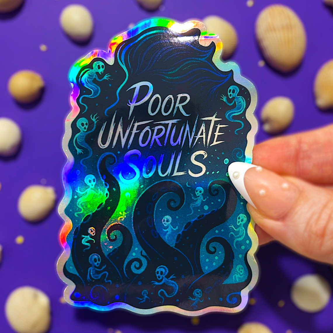Poor Unfortunate Souls Holographic Sticker