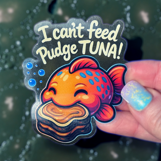 Pudge The Fish Sticker