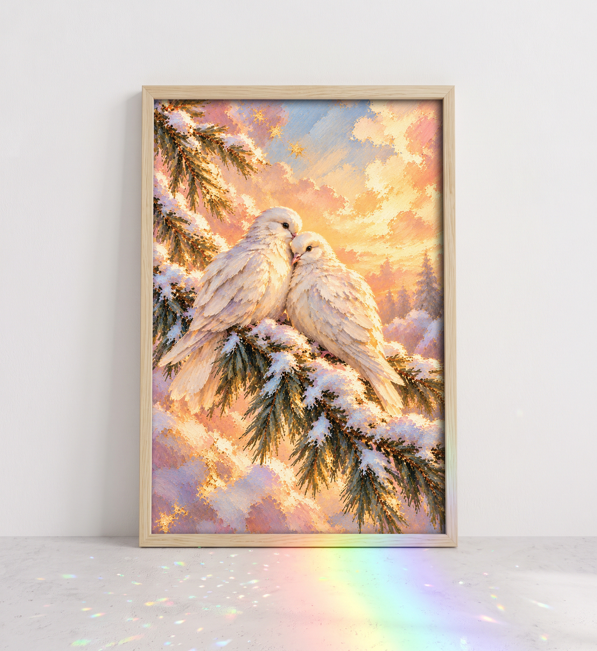 Morning Doves Art Print
