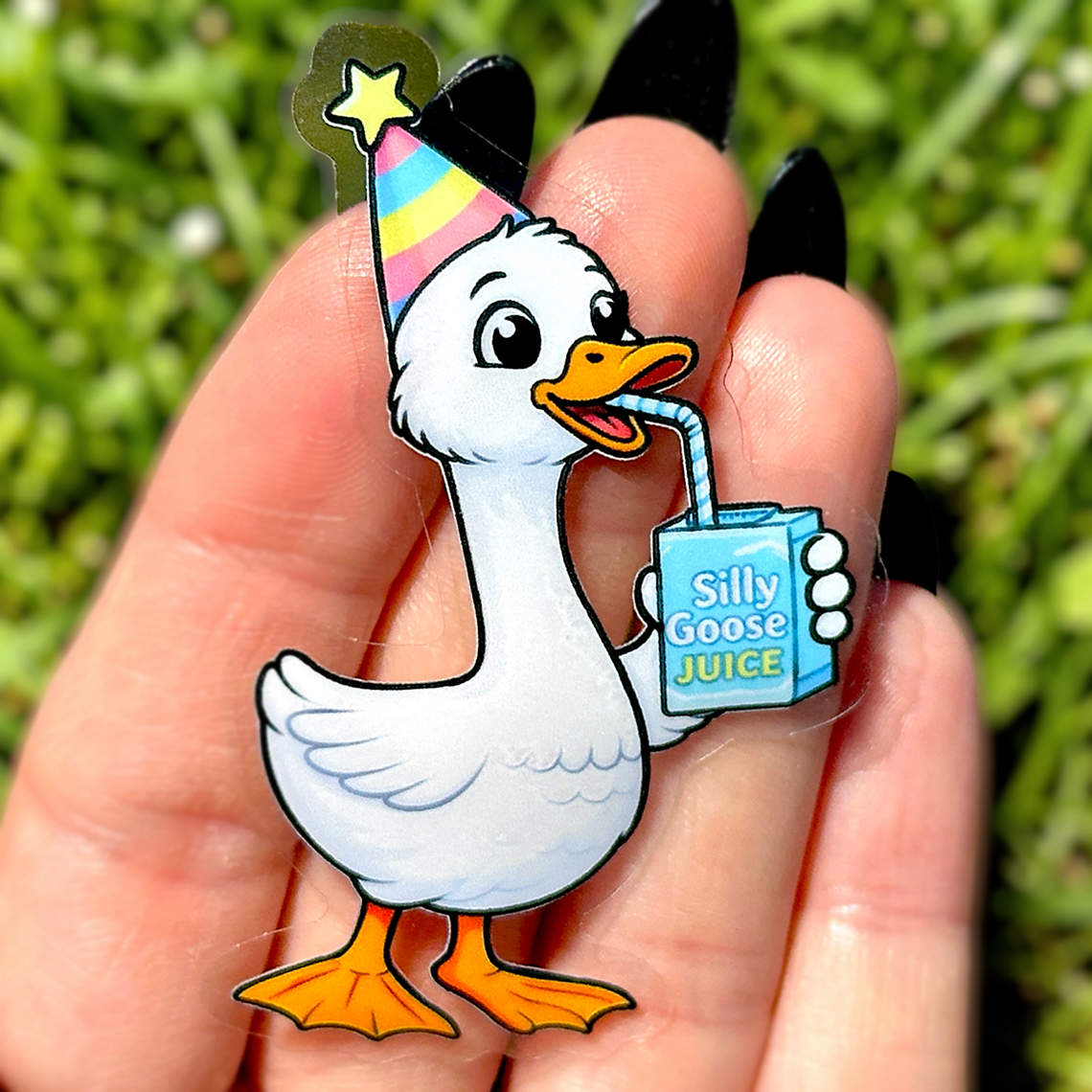 Silly Goose Juice Sticker