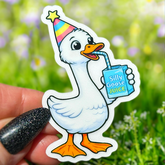 Silly Goose Juice Sticker