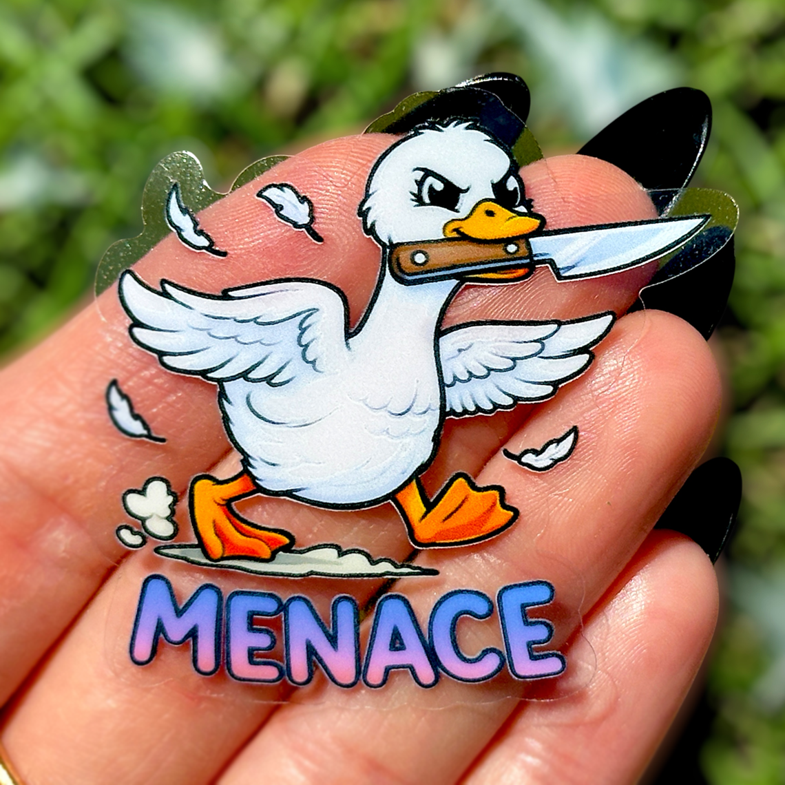 Silly Goose Menace Sticker