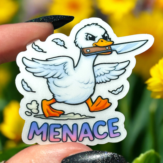 Silly Goose Menace Sticker