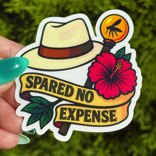 Spared No Expense Sticker