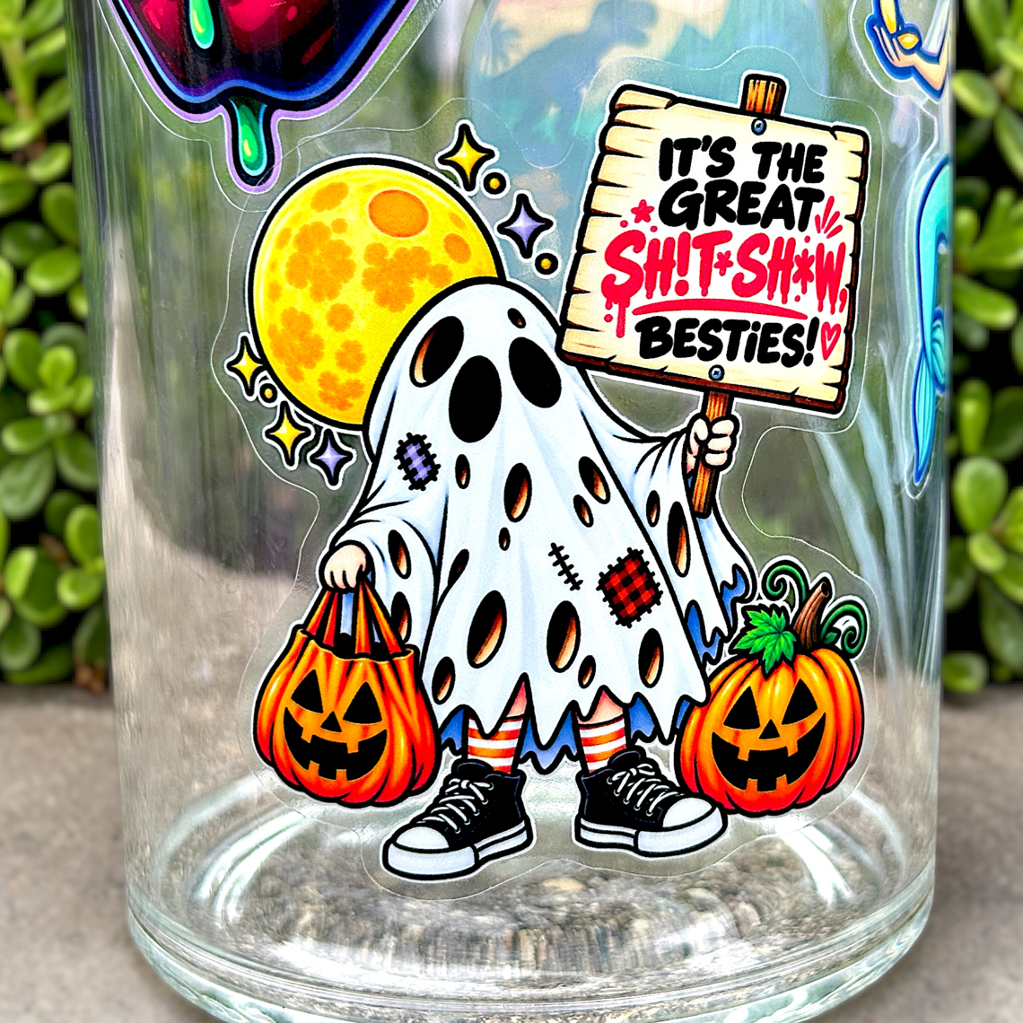 Great Shit Show Ghost Halloween Sticker