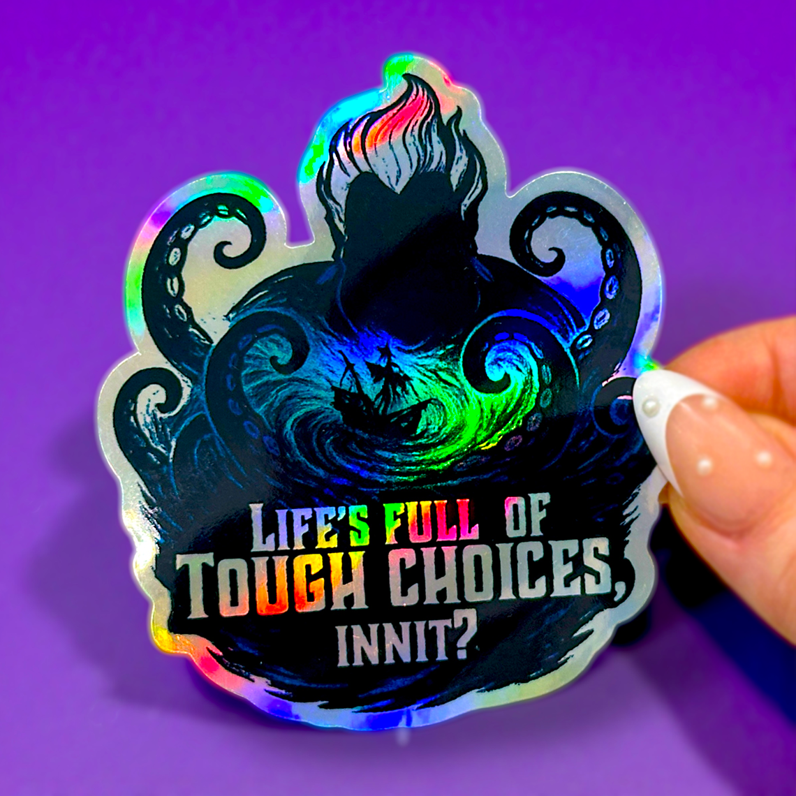 Ursula  Shipwreck Holographic Sticker