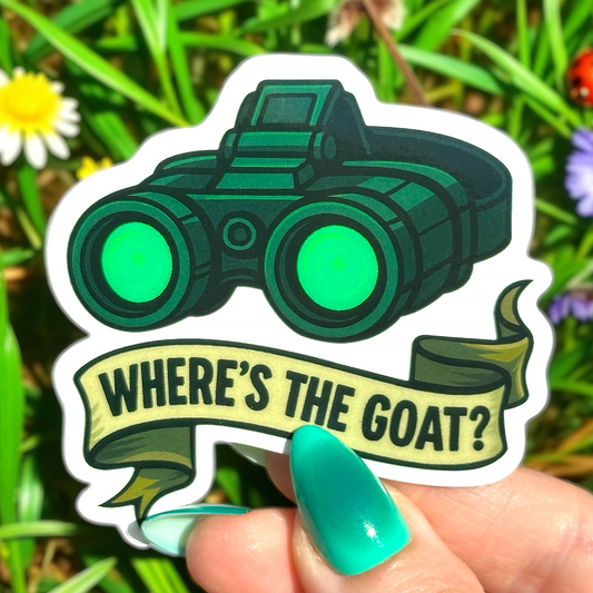 Where's The Goat? Sticker
