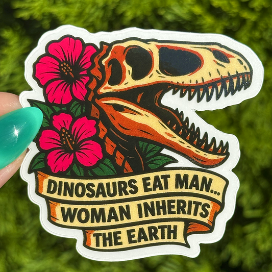 Woman Inherits The Earth Sticker