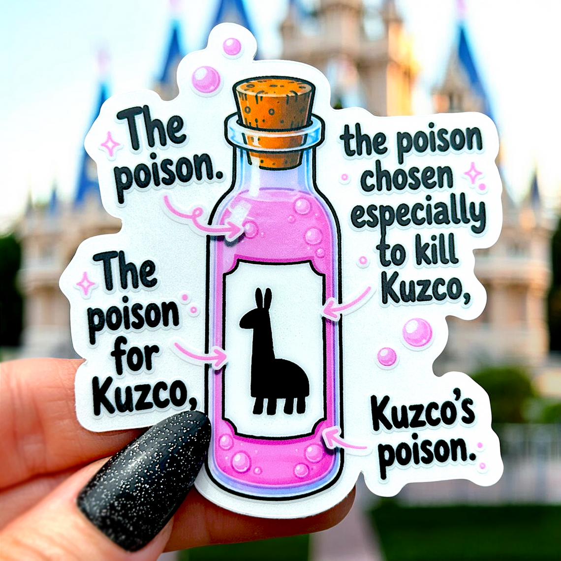 Kuzco's Poison Llama Extract Sticker