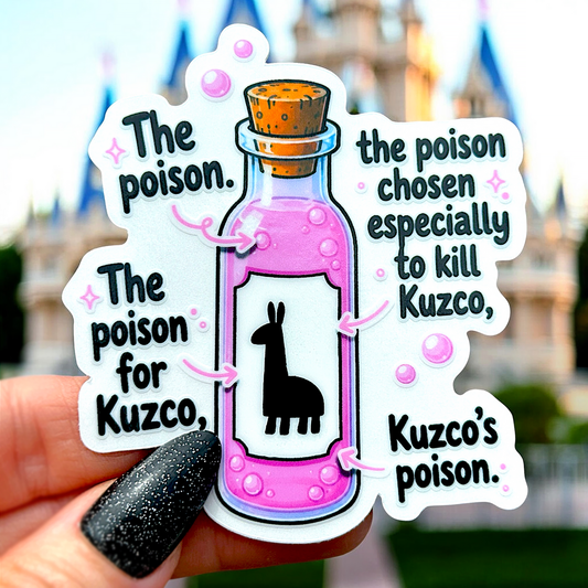Kuzco's Poison Llama Extract Sticker