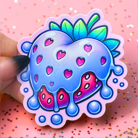 Melted Strawberry Sticker